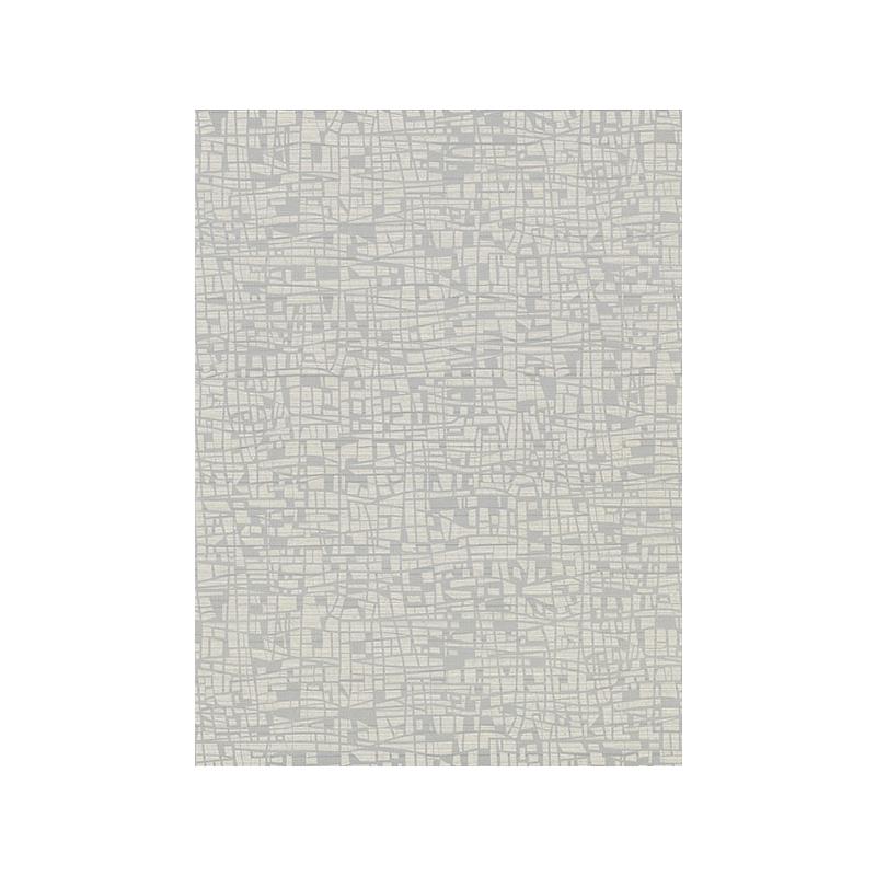 Sample 2945-1114 Warner Textures X Tiffany Silver Abstract Geometric by Warner