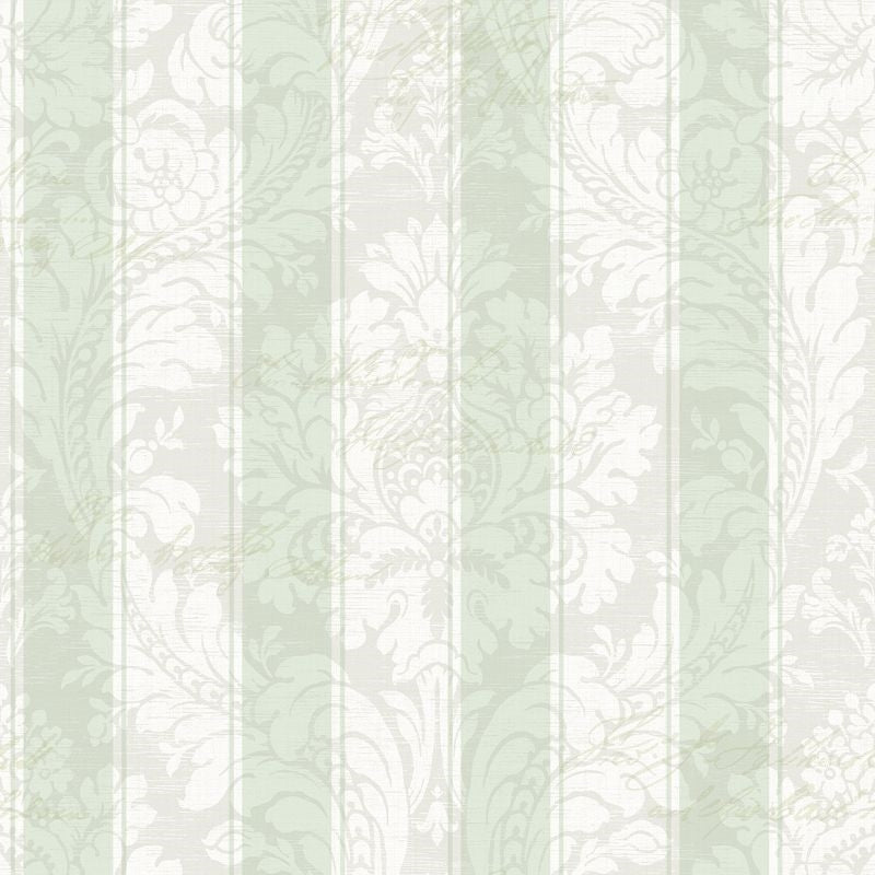 Sample FS50902 Spring Garden Damask Stripe Wallquest