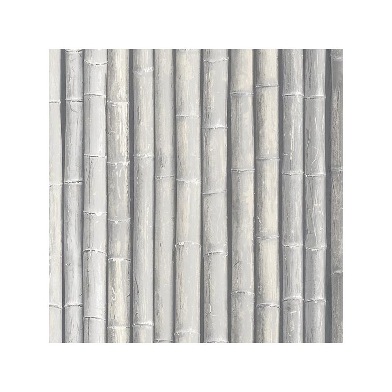 Sample G67942 Organic Textures, Grey Bamboo Wallpaper by Norwall