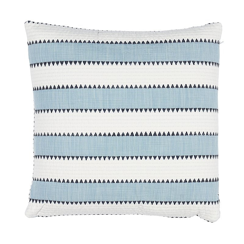 So6942407 The Wave 24" Pillow Sky By Schumacher Furniture and Accessories 1,So6942407 The Wave 24" Pillow Sky By Schumacher Furniture and Accessories 2