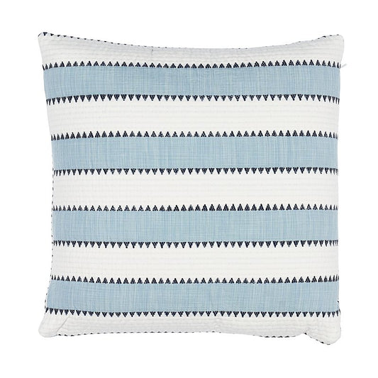 So6942407 The Wave 24" Pillow Sky By Schumacher Furniture and Accessories 1,So6942407 The Wave 24" Pillow Sky By Schumacher Furniture and Accessories 2