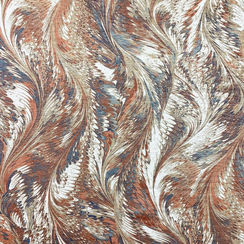 Shop 10295 Feathers Sunset Orange Rust Spice Magnolia Fabric