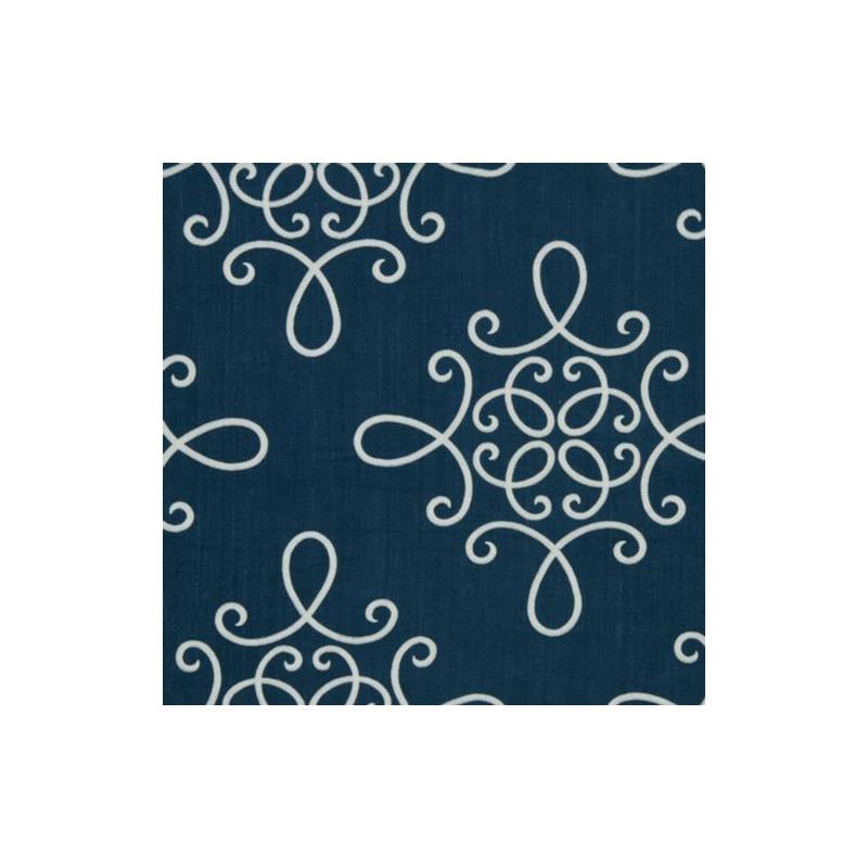 226356 | Crown Scroll Indigo - Beacon Hill Fabric