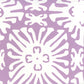 Sample 2485WP-05 Sigourney Reverse Small Scale, Lavender on White by Quadrille Wallpaper