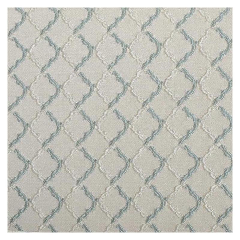 32690-693 Natural/Aqua - Duralee Fabric