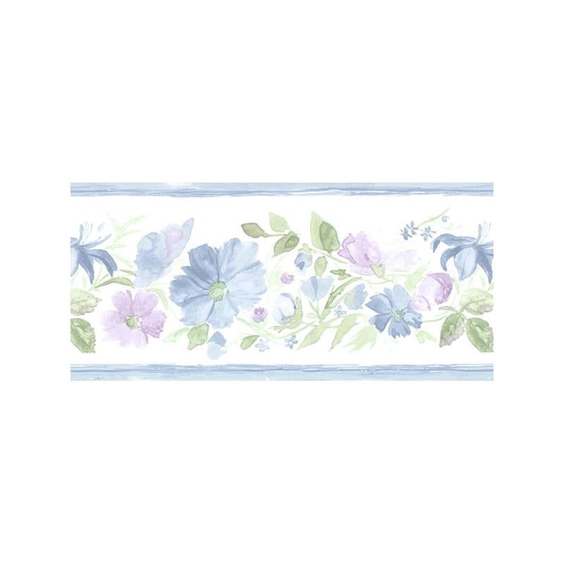 Sample PR79660 Blue Small Floral wallpaper Norwall Wallpaper
