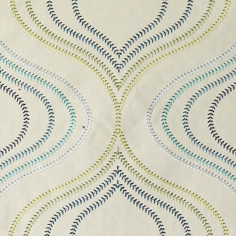 Da61357-71 | Blue/Avocado - Duralee Fabric