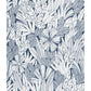 Sample 4081-26342 Happy, Bannon Blue Leaves by A-Street Prints Wallpaper