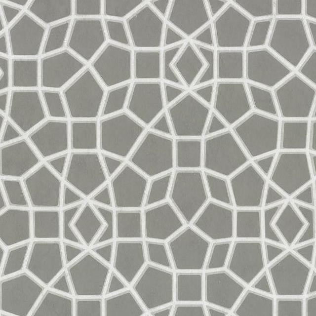 Buy HC7527 Handcrafted Naturals Sculptural Web Grey by Ronald Redding Wallpaper