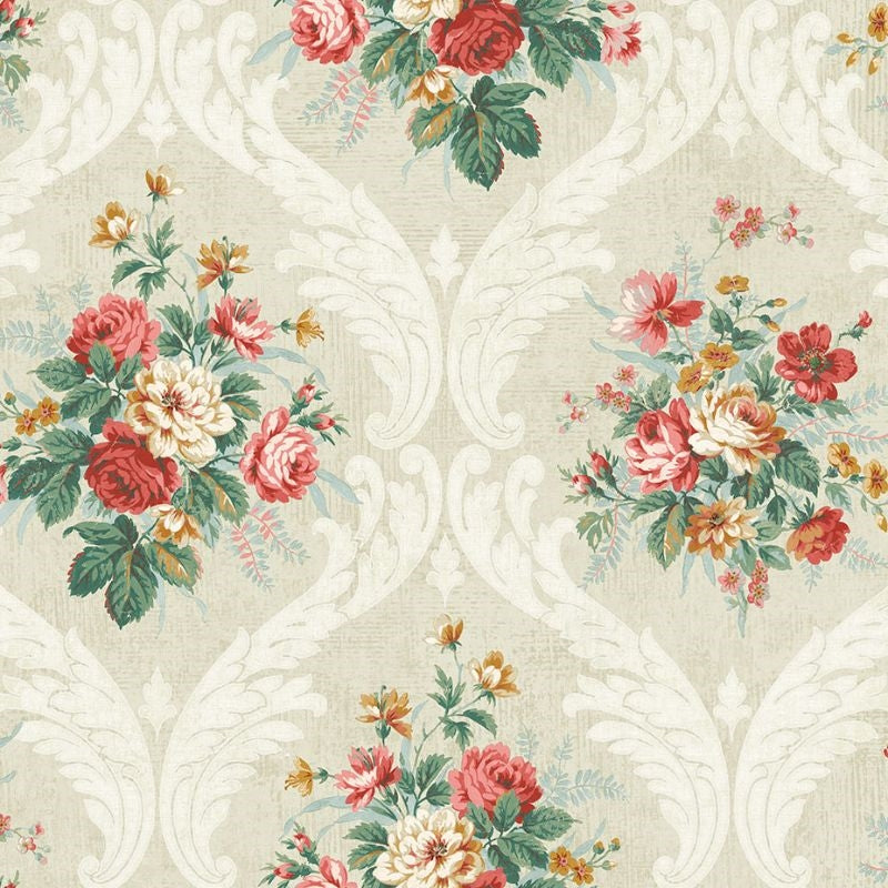 FL90401 | French Cameo, Peyton Floral - Regency