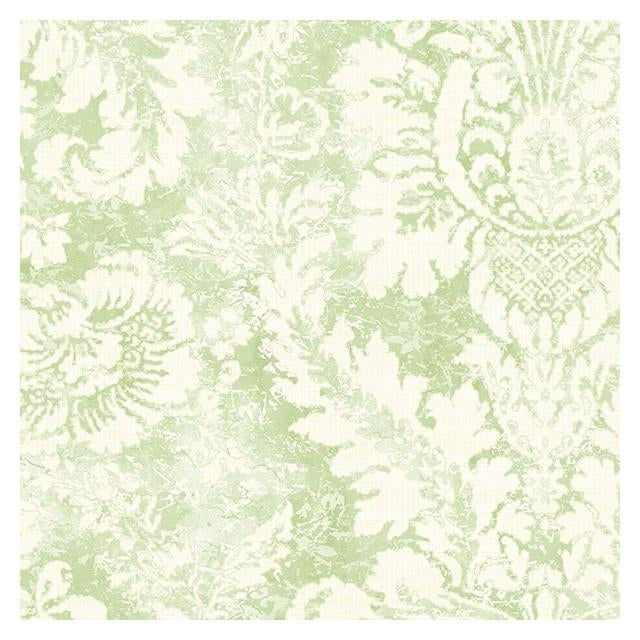 Acquire AB42428 Abby Rose 3 Green Damask Wallpaper by Norwall Wallpaper