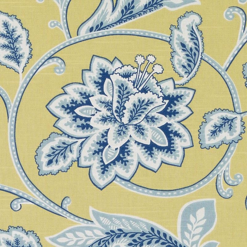 De42574-542 | Blue/Yellow - Duralee Fabric