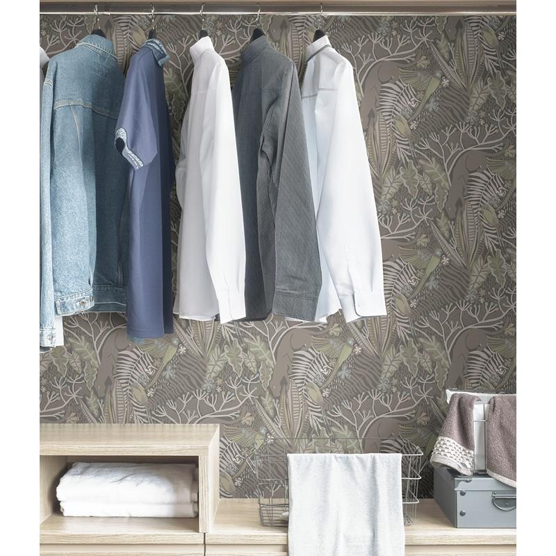 PLS4214 Pip &amp; Lo Grey Mint Poise Peel &amp; Stick Wallpaper by NuWallpaper4