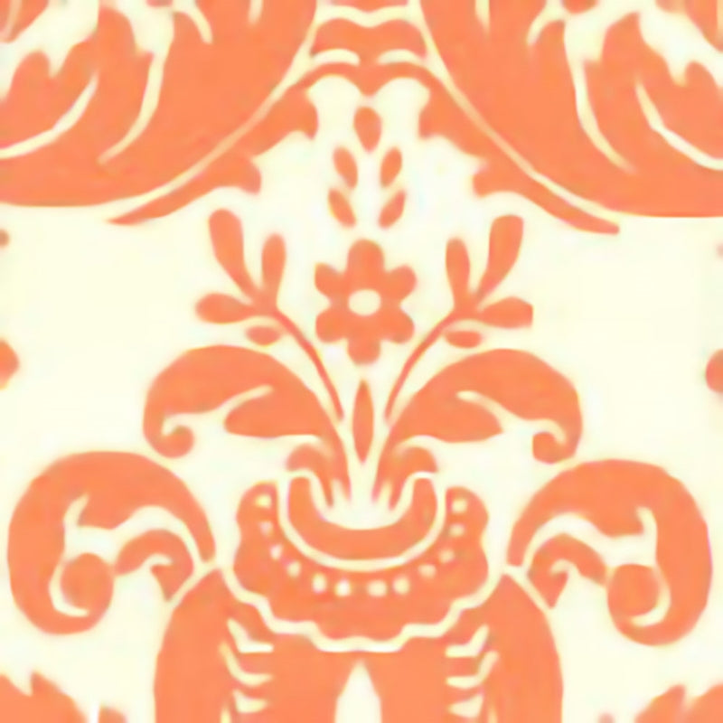 Sample 302164W Monty, Monty Terracotta On Off White by Quadrille Wallpaper