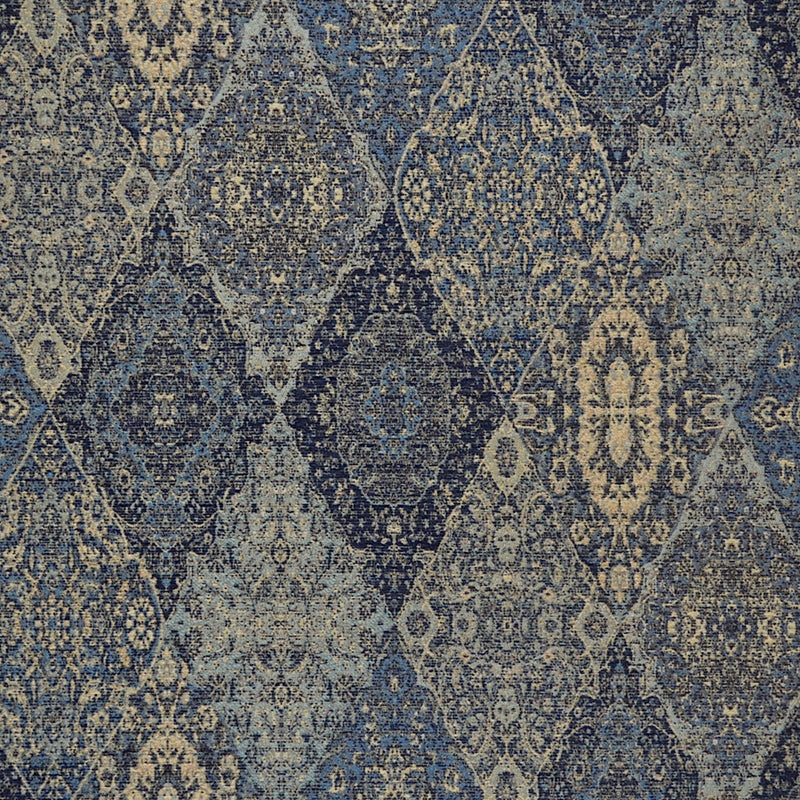 Acquire 8471 Milton Blue Blue Ethnic Upholstery Magnolia Fabric