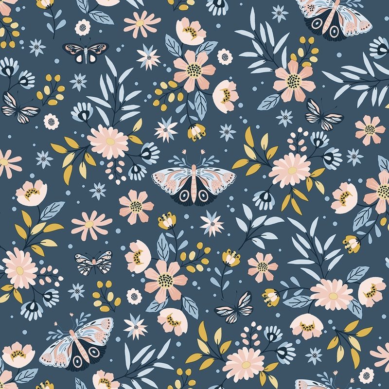 4060-58101 Fable Zev Blue Butterfly Wallpaper by Chesapeake,4060-58101 Fable Zev Blue Butterfly Wallpaper by Chesapeake2