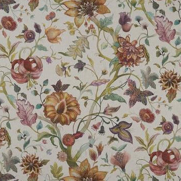 View F1149/01 Delilah Culla Botanical by Clarke And Clarke Fabric