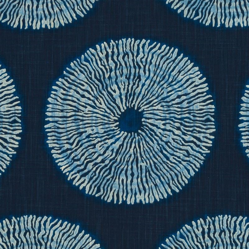 Sample Shibori Sol Indigo Robert Allen Fabric.