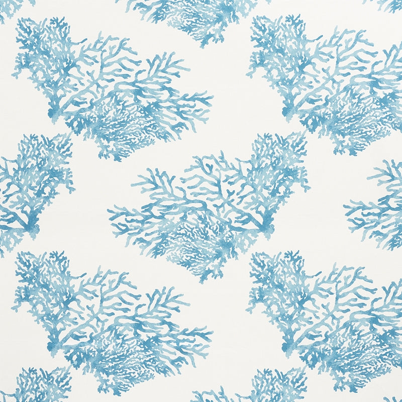 Purchase sample of 175364 Great Barrier Reef, Blue by Schumacher Fabric
