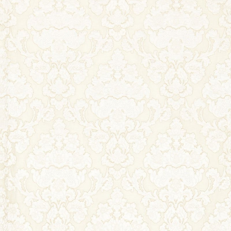 Purchase sample of 66592 Montalcino Applique Damask, Champagne by Schumacher Fabric