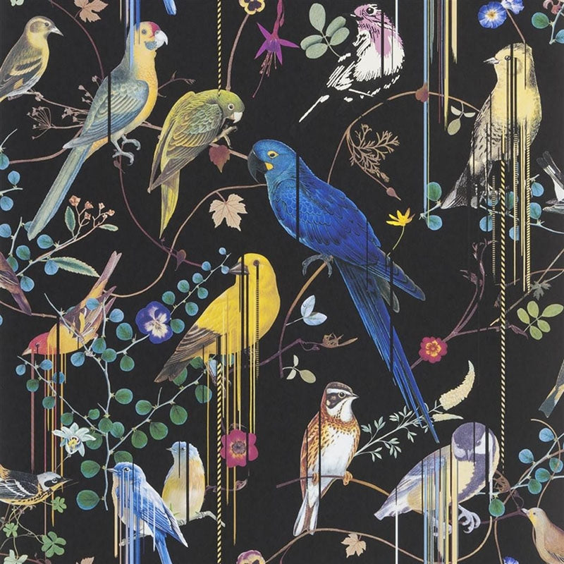 Looking PCL7017/01 Birds Sinfonia Crepuscule by Designer Guild Wallpaper