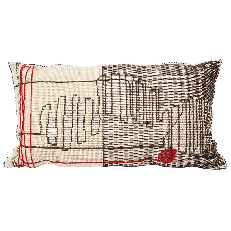 So0001236 | Cactus Floor Pillow, Red - Schumacher Furniture and Accessories