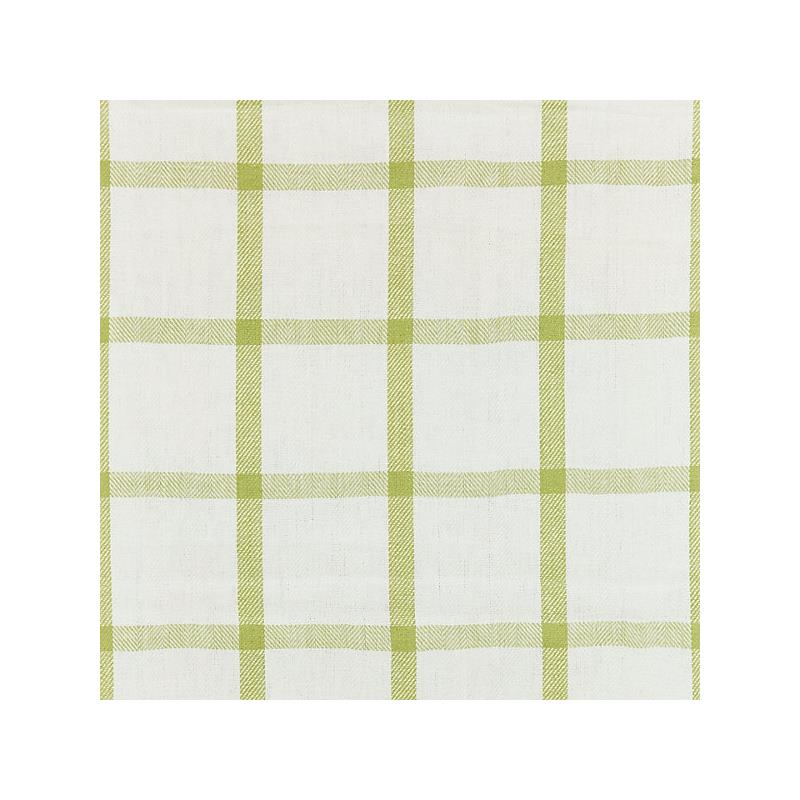 Sample 27152-002 Wilton Linen Check, Green Tea - Scalamandre Fabric (SC 000227152)