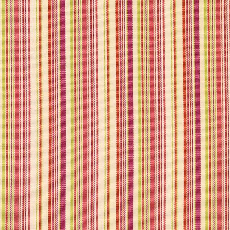 Purchase sample of 63450 Malibu Stripe, Cerise by Schumacher Fabric