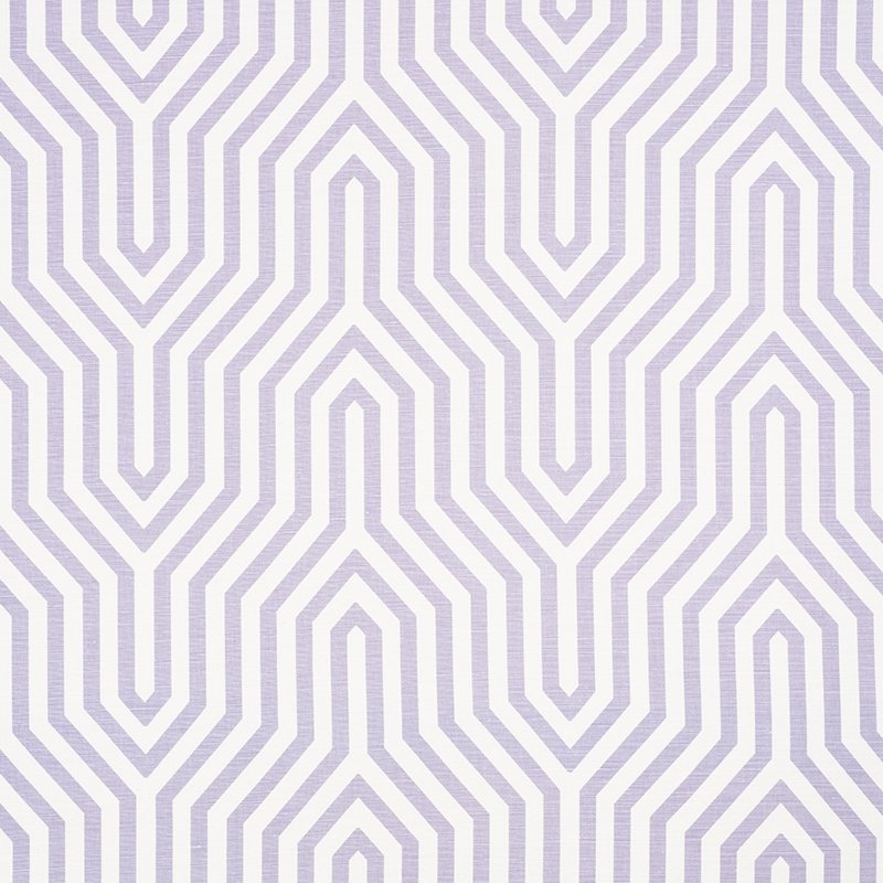 Purchase sample of 177272 Vanderbilt Print, Lavender by Schumacher Fabric