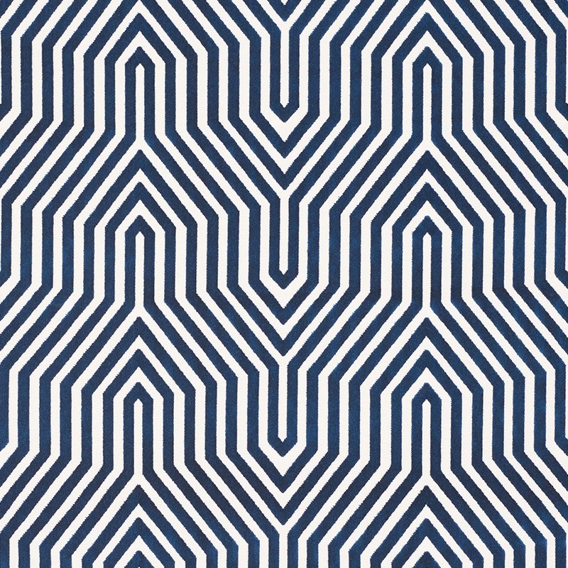 Purchase sample of 66194 Vanderbilt Velvet, Bleu by Schumacher Fabric