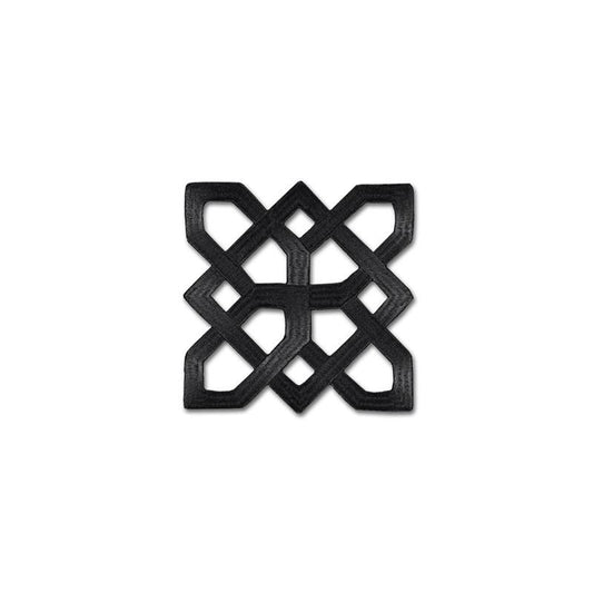 66112 | Shanghai Applique, Noir - Schumacher Fabric