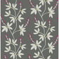Sample 2901-25439 Perennial,  Linnea Elsa Charcoal Botanical Trail Wallpaper by A Street Prints