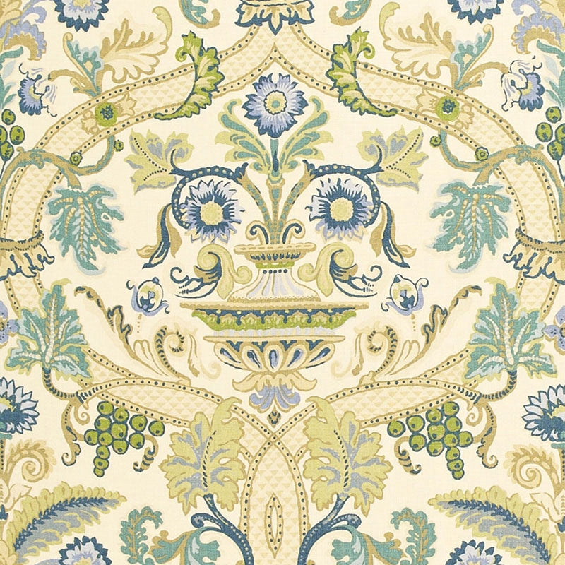 Find 173321 Fontenay Vase Porcelain Blue by Schumacher Fabric