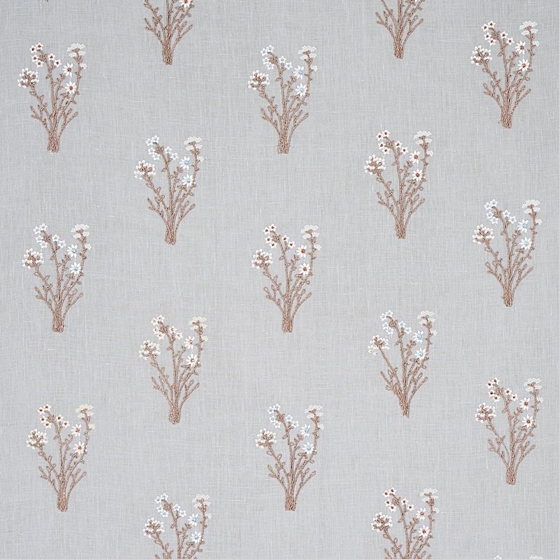 Purchase sample of 80400 Stora Embroidery, Mineral by Schumacher Fabric