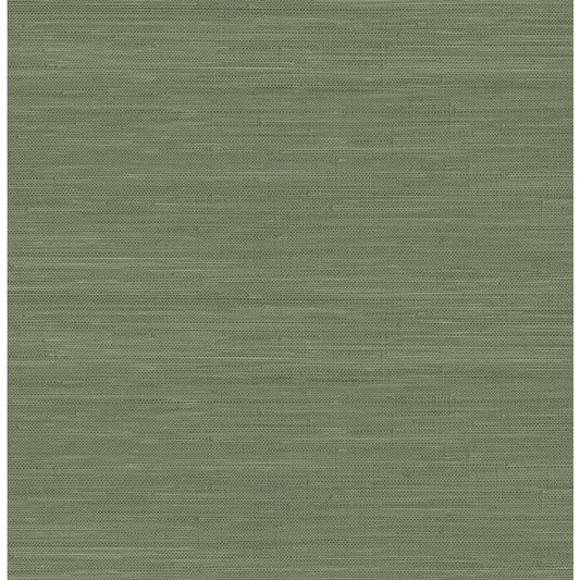 SSS4576 Society Social Hunter Green Classic Faux Grasscloth Peel &amp; Stick Wallpaper by NuWallpaper