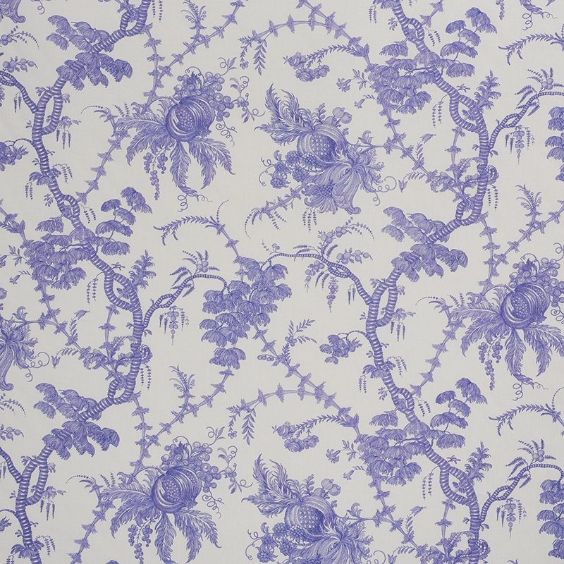 Purchase sample of 178732 San Cristobal Toile, Purple by Schumacher Fabric