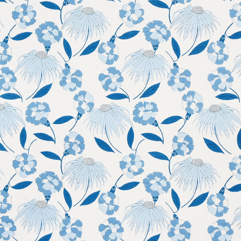Purchase sample of 177852 Bouquet Toss, Afternoon Blue by Schumacher Fabric