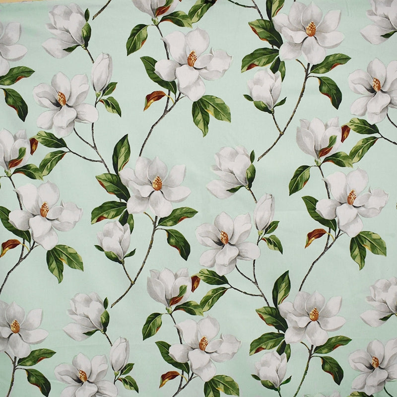 Search S5175 Mint Floral Blue Greenhouse Fabric