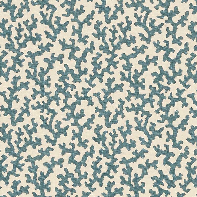 Purchase sample of 176125 Folly, Peacock Blue by Schumacher Fabric