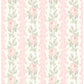 Sample AST4105 LoveShackFancy, Blooming Heirloom Marie Pink Rose Stripe by A-Street Prints Wallpaper