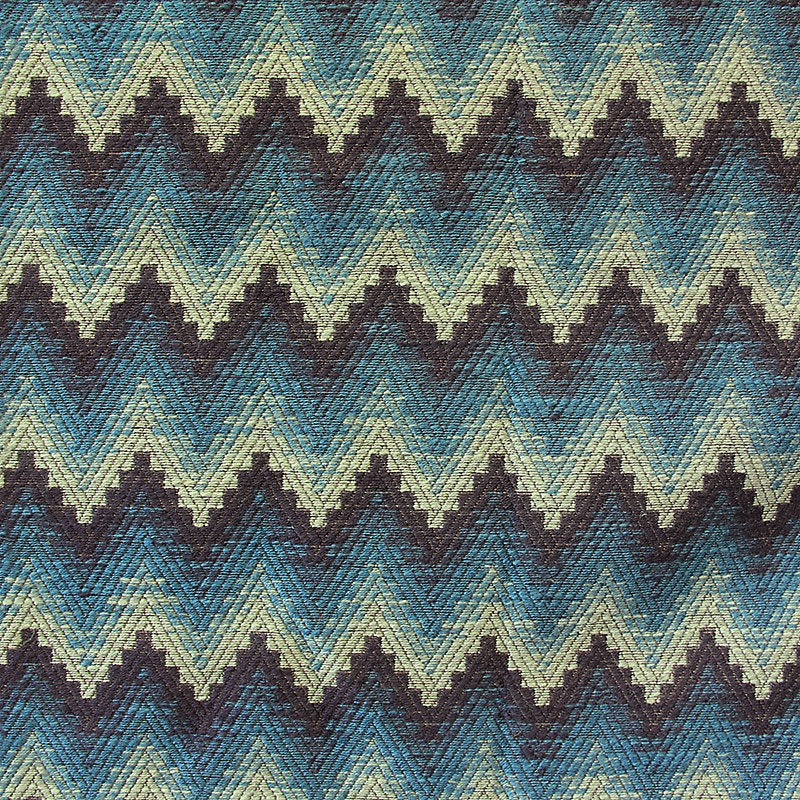 View A9 0007Blos Blossom Wavy Blue by Aldeco Fabric