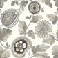 Sample RY31200 Boho Rhapsody, Calypso Paisley Leaf Stone and Latte Seabrook Wallpaper
