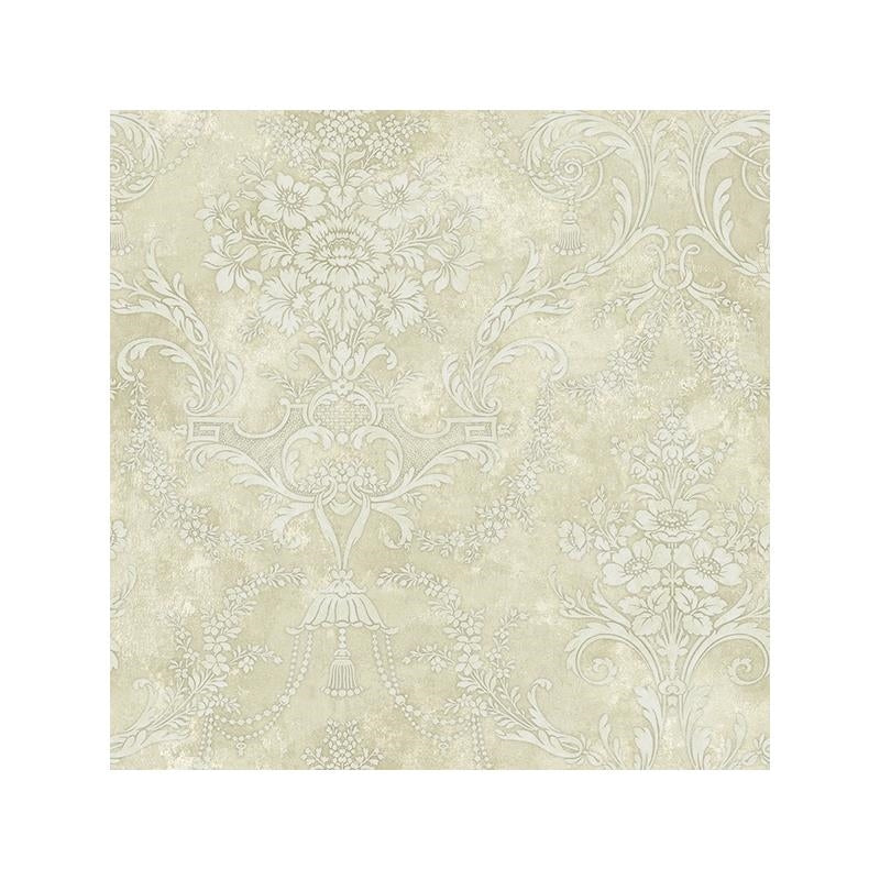 Sample Carl Robinson CR21200, Jeffreys color Off White Damask Wallpaper