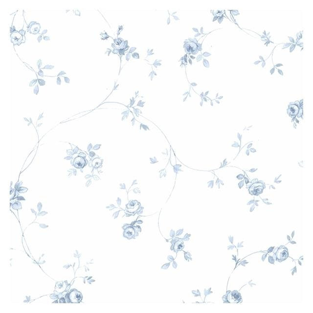 Order PR33826 Floral Prints 2 Blue Small Floral Wallpaper by Norwall Wallpaper