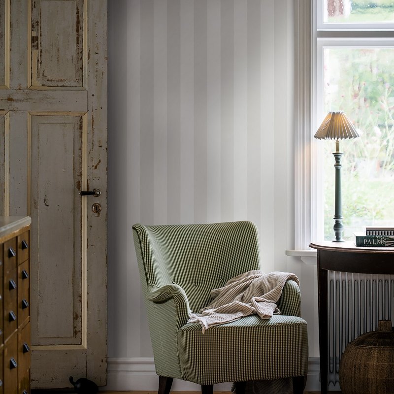 Shop 7687 falsterbo stripe bone borastapeter wallpaper