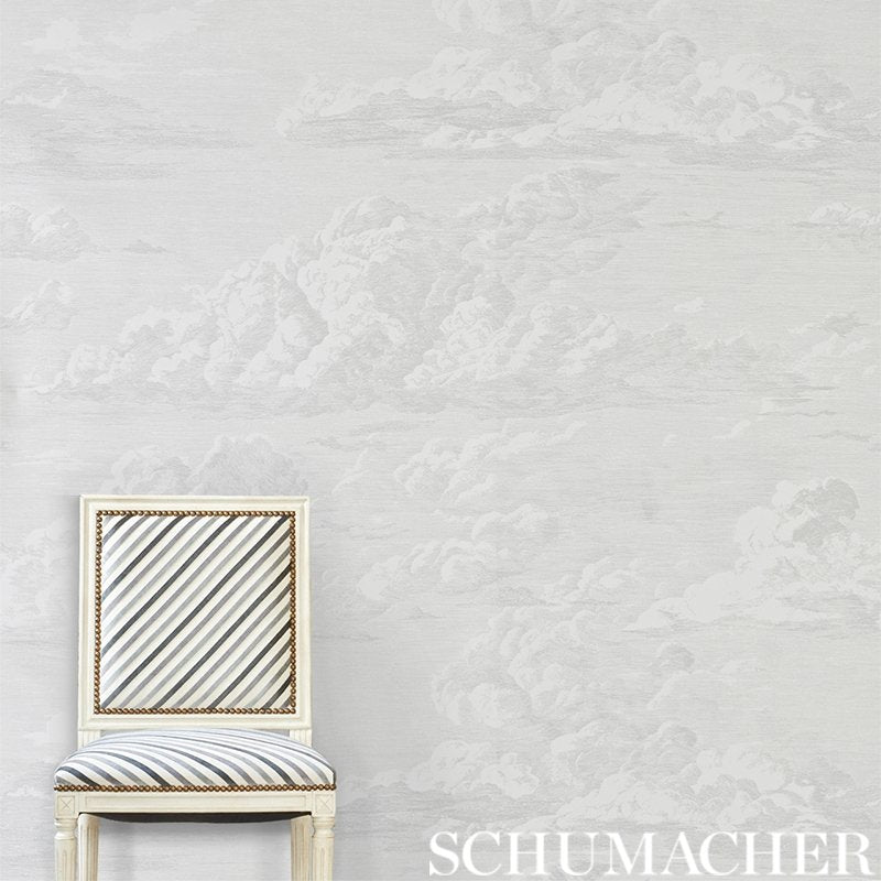Purchase 5009131 Cloud Toile Quartz Schumacher Wallpaper