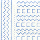 Sample AP980-05 Beau Rivage, French Blue on White by Quadrille Wallpaper