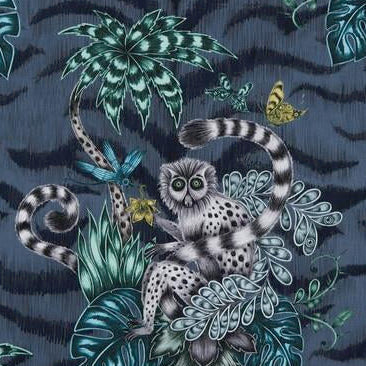 Find F1112/03 Lemur Animal/Insect by Clarke And Clarke Fabric