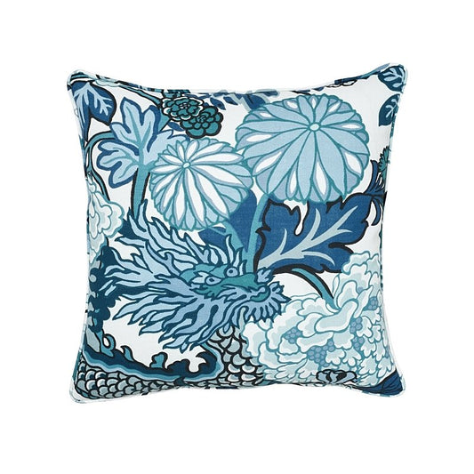 So17611904 Belvedere 18" Pillow Sky By Schumacher Furniture and Accessories 1,So17611904 Belvedere 18" Pillow Sky By Schumacher Furniture and Accessories 2