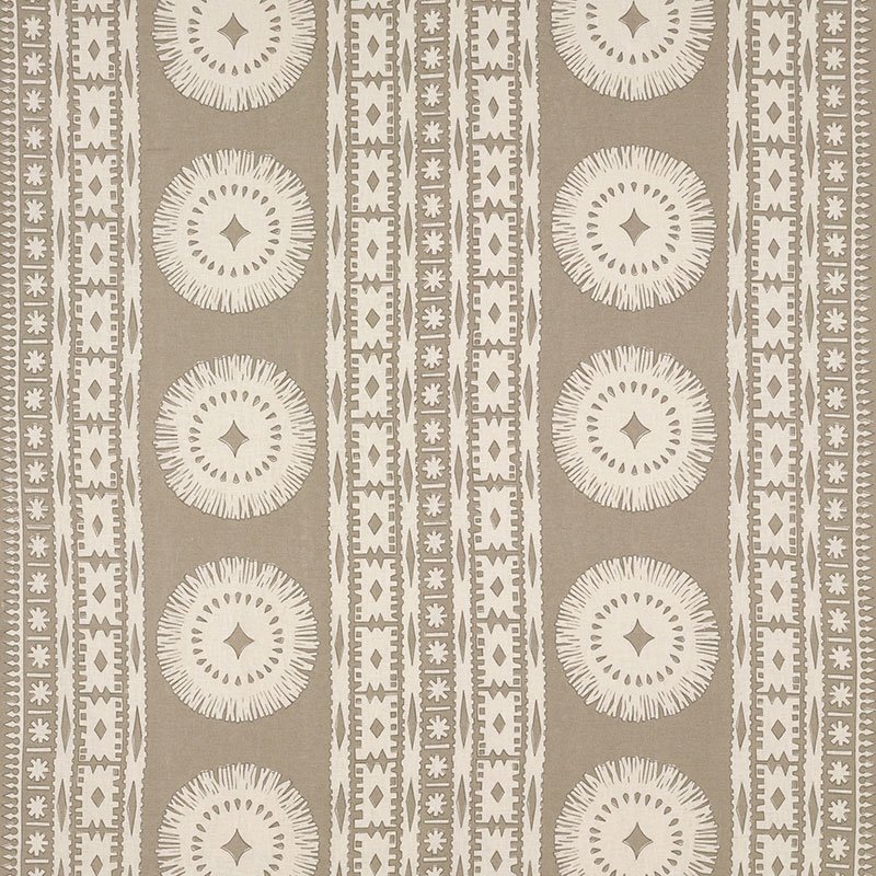 Purchase sample of 175842 Bora Bora Print, Sea Oyster by Schumacher Fabric